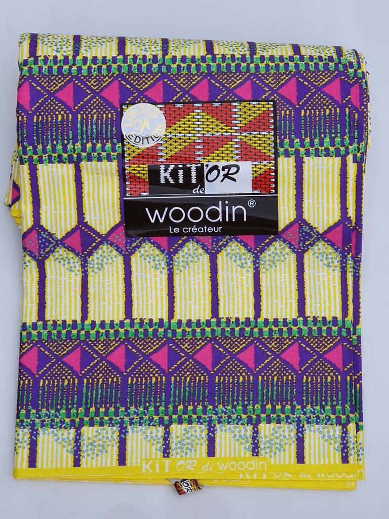 Pagne Collection Kit or de Woodin 6 yards Le Paradis du Pagne